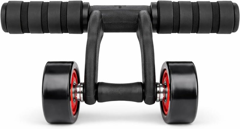 Load image into Gallery viewer, Ab roller met 3 wielen en kniemat tot 100 kg – buikspiertrainer – ab wheel - happygetfit.com
