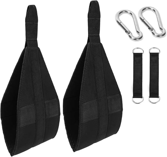 Ab straps 2 stuks met gevoerde armsteunen voor optrekstang – buikspiertrainer – core training - happygetfit.com