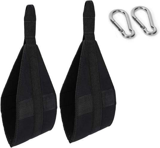 Ab straps 2 stuks voor optrekstang en hangende buikspieroefeningen – buikspiertrainer – core straps - happygetfit.com