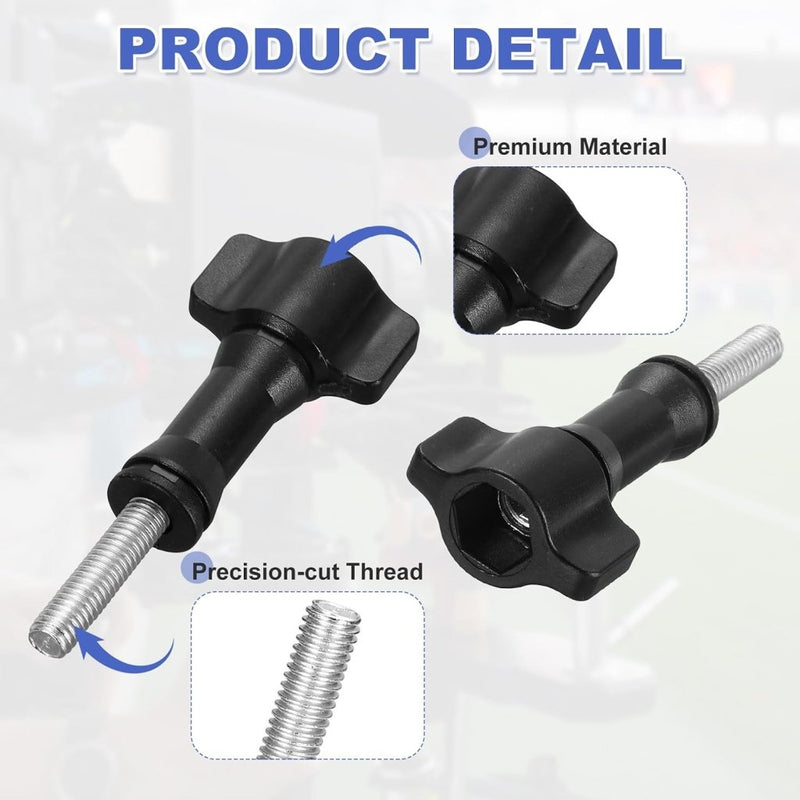 Laad afbeelding in Galerijviewer, Actiecamera duimschroeven 6 stuks M5 x 0,8 mm zwart – bevestigingsschroeven – actioncam accessoires - happygetfit.com
