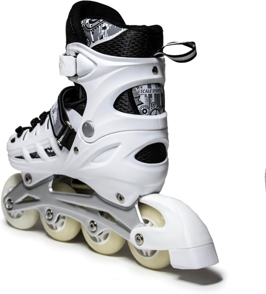 Adjustuble Rolschaatsen met oplichtende wielen voor kinderen en volwassenen - Kids Inline Roller laarzen met opbergtas voor peuters, rolschaatsen voor meisjes, jongens, professionals en - happygetfit.com