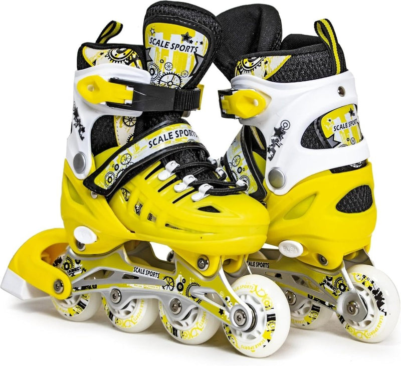 Laad afbeelding in Galerijviewer, Adjustuble Rolschaatsen met oplichtende wielen voor kinderen en volwassenen - Kids Inline Roller laarzen met opbergtas voor peuters, rolschaatsen voor meisjes, jongens, professionals en - happygetfit.com
