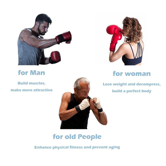 Adult Heavy Duty Boxing Bags - Tear Free PU Leather Boxing Hanging Bag with Metal Set for Men Women Muay Thai MMA Taekwondo Home Gym Training Kickboxing Bag Set - happygetfit.com