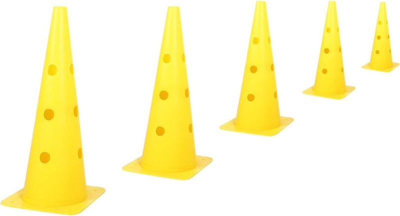 Załaduj obraz do przeglądarki galerii, Agility horden set met 6 pylonen en 3 verstelbare stangen geel – hondentraining – behendigheidsset - happygetfit.com
