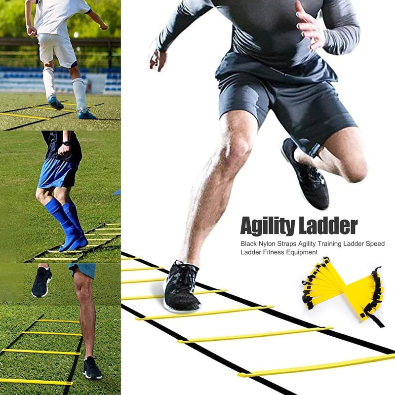 Laad afbeelding in Galerijviewer, Agility voetbaltrainingsset met ladder 8 meter - happygetfit.com
