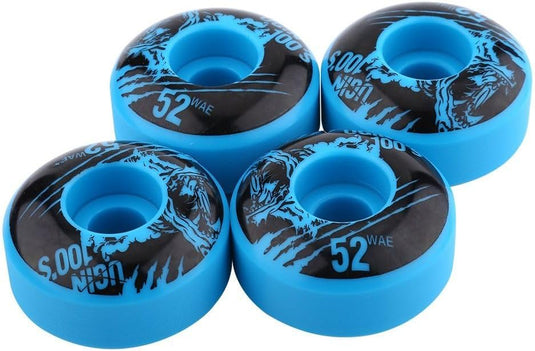 Alomejor 4 stuks/set skateboard Outdoor Classic 52 mm x 30 mm PU Cruiser longboard skateboard reservewielset (blauw) - happygetfit.com