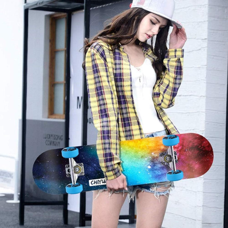 Load image into Gallery viewer, Alomejor 4 stuks/set skateboard Outdoor Classic 52 mm x 30 mm PU Cruiser longboard skateboard reservewielset (blauw) - happygetfit.com
