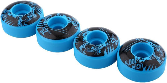 Alomejor 4 stuks/set skateboard Outdoor Classic 52 mm x 30 mm PU Cruiser longboard skateboard reservewielset (blauw) - happygetfit.com