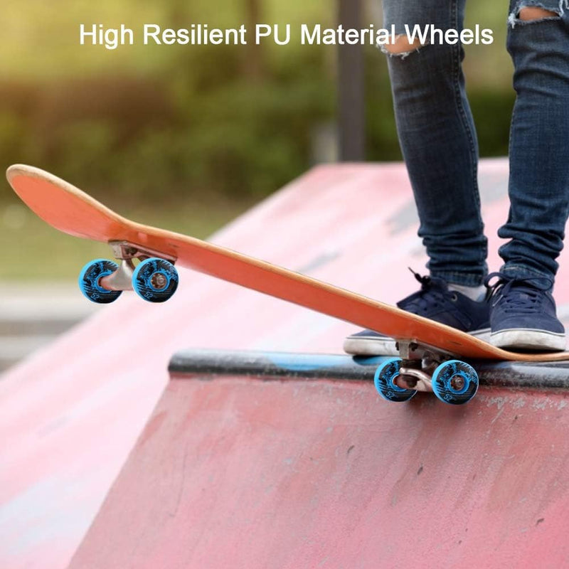 Load image into Gallery viewer, Alomejor 4 stuks/set skateboard Outdoor Classic 52 mm x 30 mm PU Cruiser longboard skateboard reservewielset (blauw) - happygetfit.com

