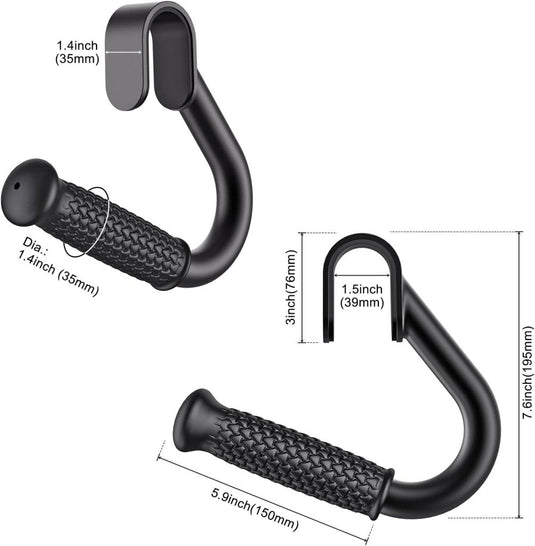 Antislip handgrepen voor weerstandsbanden zwart - happygetfit.com
