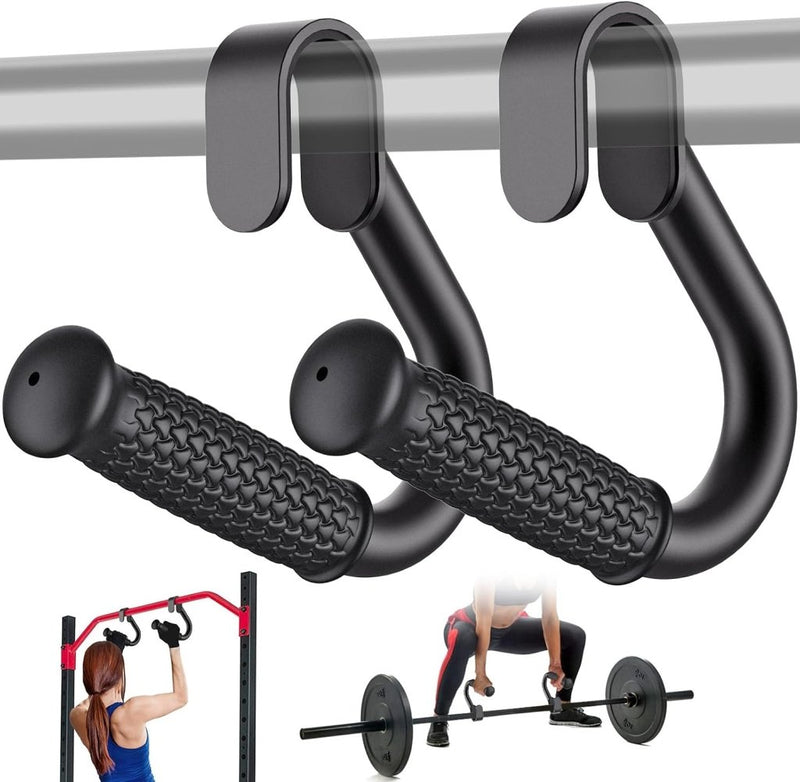Laad afbeelding in Galerijviewer, Antislip handgrepen voor weerstandsbanden zwart - happygetfit.com
