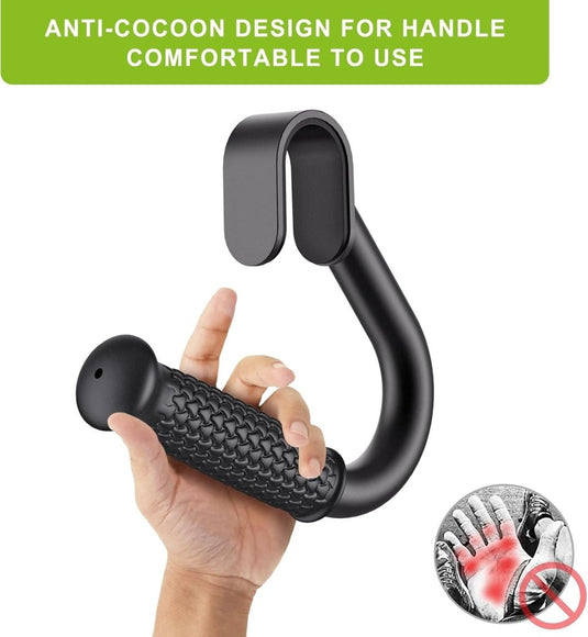 Antislip handgrepen voor weerstandsbanden zwart - happygetfit.com