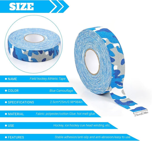 Antislip ijshockeytape 2,5 cm x 25 m voor grip en sportmateriaal - happygetfit.com