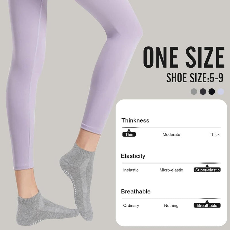 Chargez l'image dans la visionneuse de la galerie, Antislip pilatessokken dames set van 3 paar - happygetfit.com
