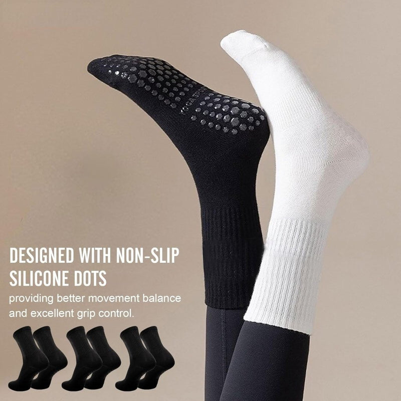 Chargez l'image dans la visionneuse de la galerie, Antislip pilatessokken dames set van 3 paar - happygetfit.com
