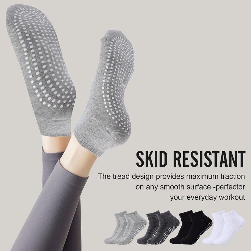 Chargez l'image dans la visionneuse de la galerie, Antislip pilatessokken dames set van 3 paar - happygetfit.com
