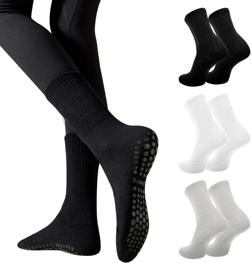 Chargez l'image dans la visionneuse de la galerie, Antislip pilatessokken dames set van 3 paar - happygetfit.com
