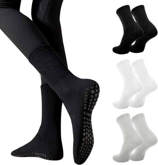 Antislip pilatessokken dames set van 3 paar - happygetfit.com