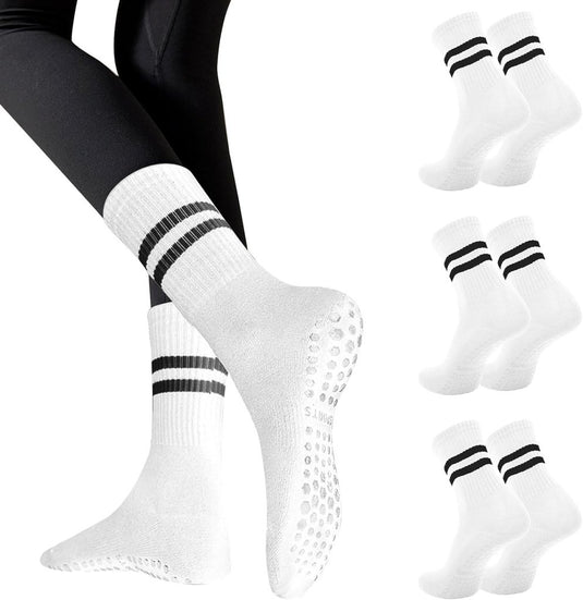 Antislip pilatessokken dames set van 3 paar - happygetfit.com