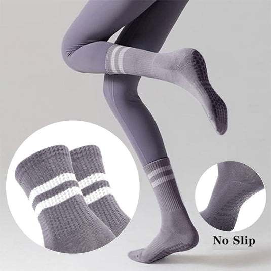 Antislip pilatessokken dames set van 3 paar - happygetfit.com