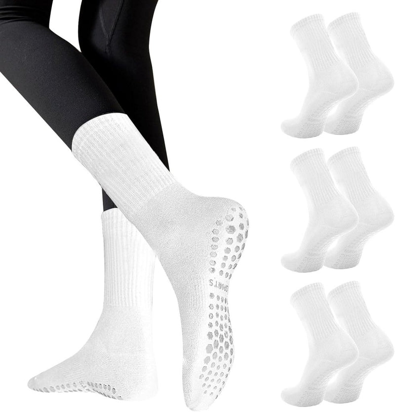 Chargez l'image dans la visionneuse de la galerie, Antislip pilatessokken dames set van 3 paar - happygetfit.com
