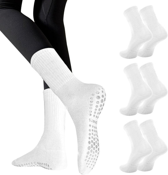 Antislip pilatessokken dames set van 3 paar - happygetfit.com