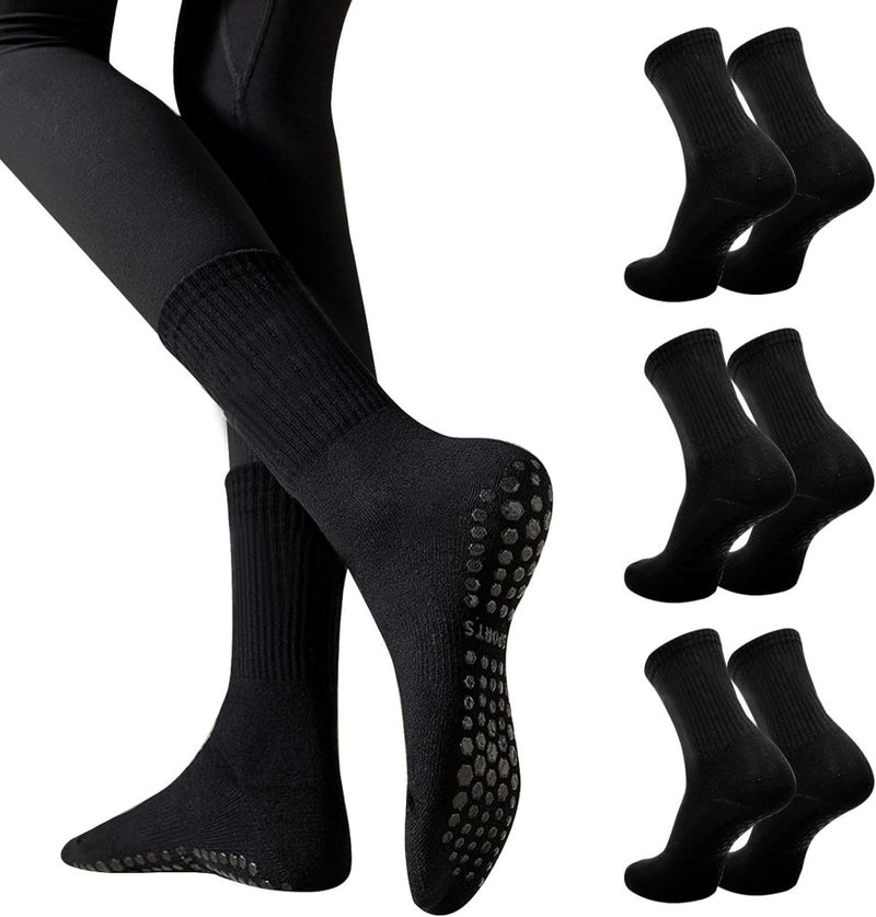 Chargez l'image dans la visionneuse de la galerie, Antislip pilatessokken dames set van 3 paar - happygetfit.com
