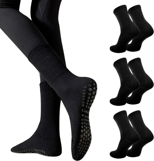 Antislip pilatessokken dames set van 3 paar - happygetfit.com