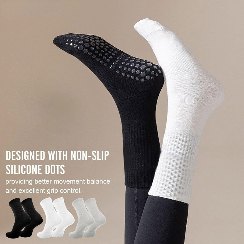 Chargez l'image dans la visionneuse de la galerie, Antislip pilatessokken dames set van 3 paar - happygetfit.com
