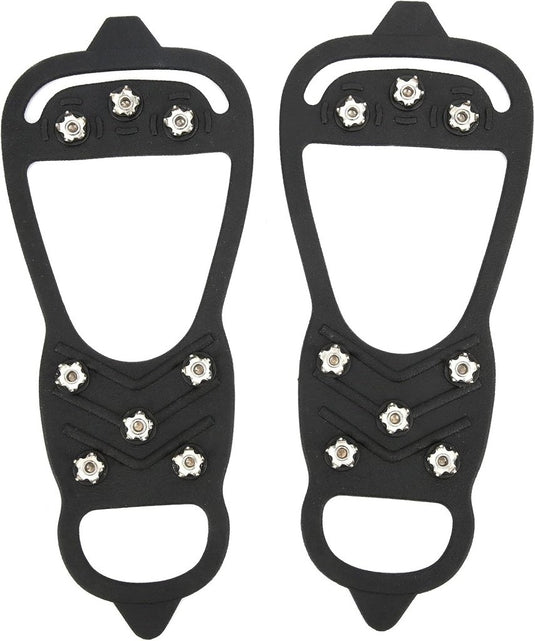 Antislip schoenspikes met 8 tanden zwart - happygetfit.com