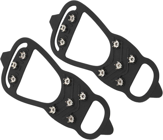 Antislip schoenspikes met 8 tanden zwart - happygetfit.com