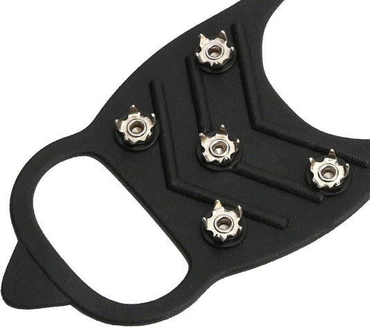Antislip schoenspikes met 8 tanden zwart - happygetfit.com