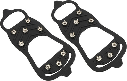 Antislip schoenspikes met 8 tanden zwart - happygetfit.com