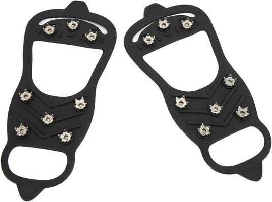 Antislip schoenspikes met 8 tanden zwart - happygetfit.com