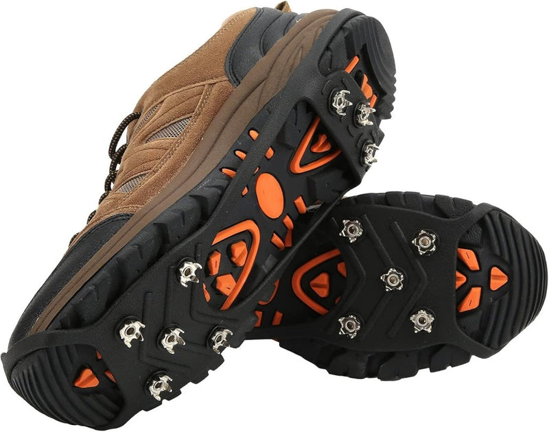 Load image into Gallery viewer, Antislip schoenspikes met 8 tanden zwart - happygetfit.com
