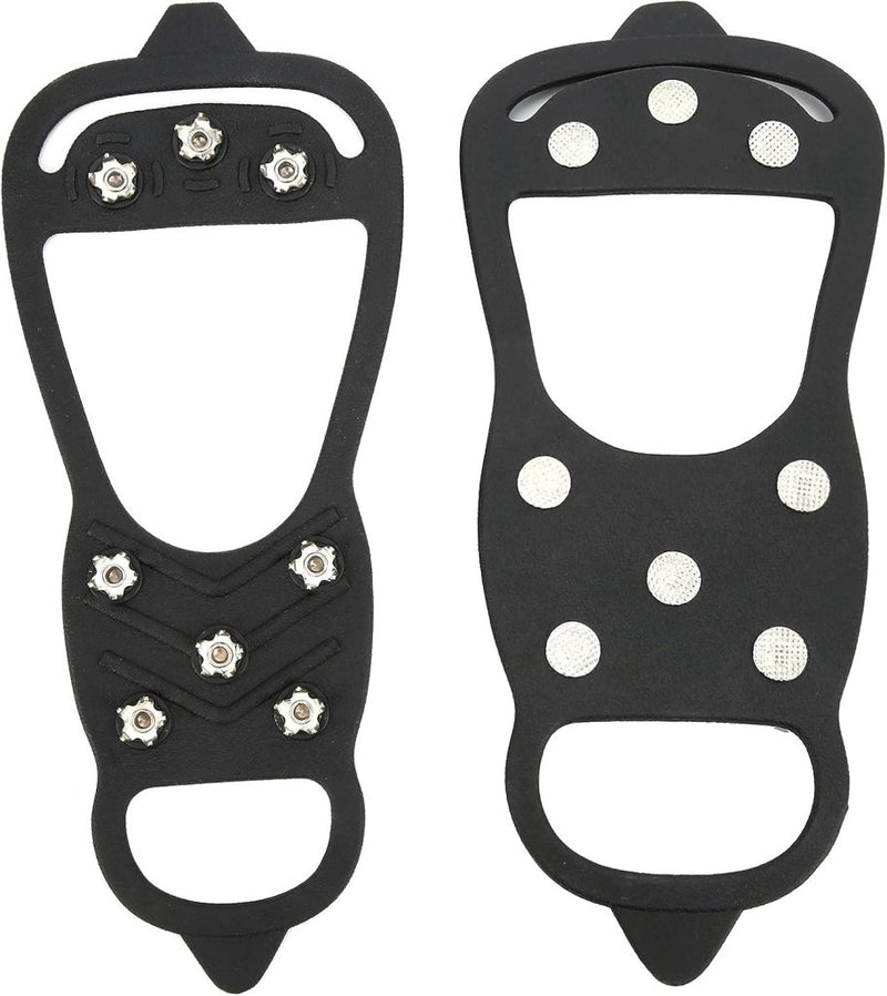 Load image into Gallery viewer, Antislip schoenspikes met 8 tanden zwart - happygetfit.com
