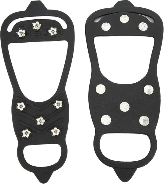 Antislip schoenspikes met 8 tanden zwart - happygetfit.com