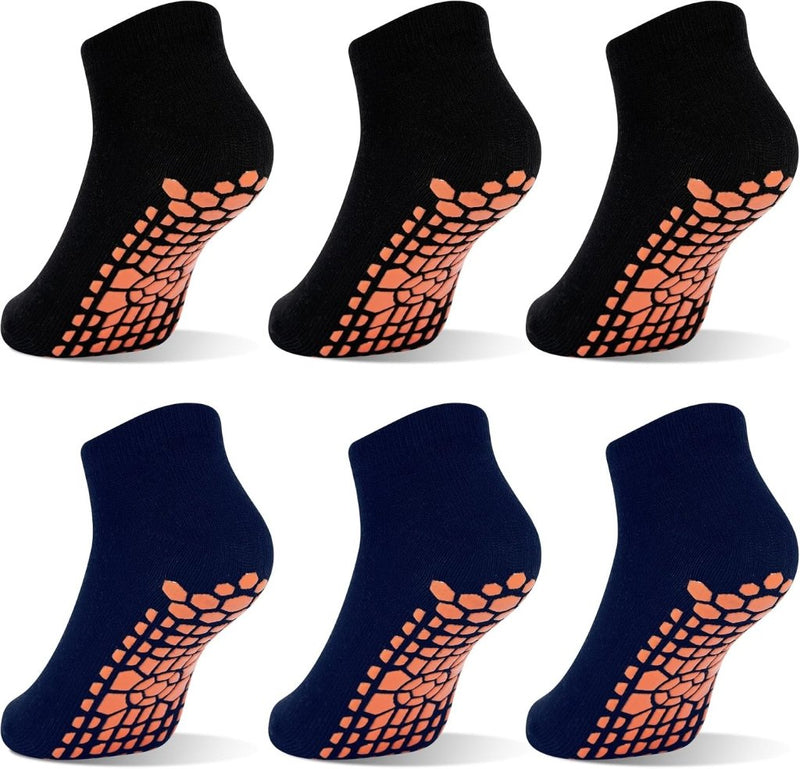 Carica immagine in Galleria Viewer, Antislip sokken voor kinderen 6 paar met gripnoppen – trampoline sokken – jongens en meisjes 2-13 jaar - happygetfit.com
