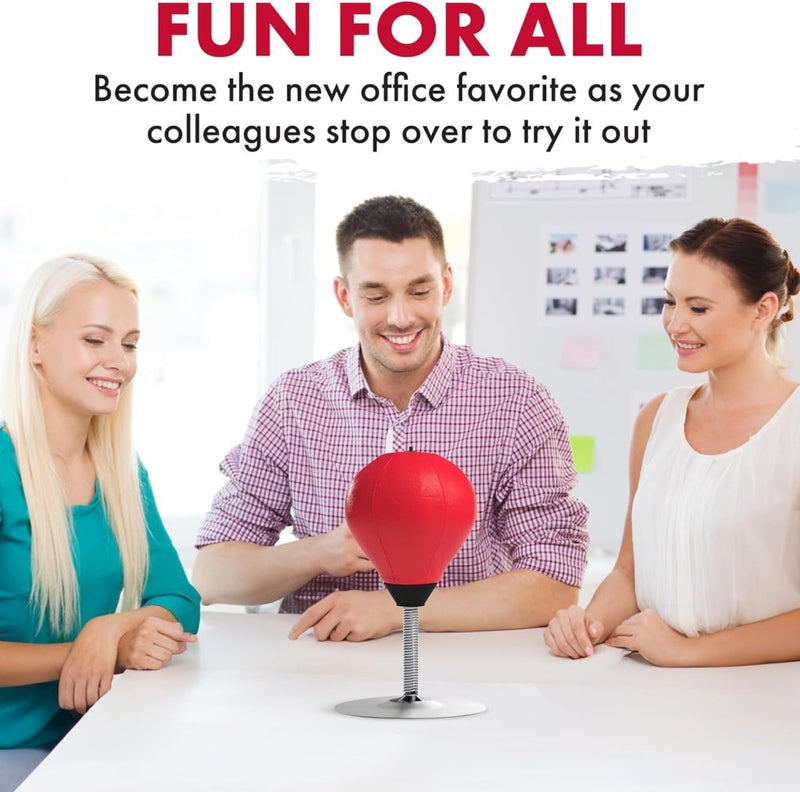 Laad afbeelding in Galerijviewer, Antistress mini-tafelbokszak met tafelklem en zuignap, hangend of staande bokszak, punchingbal, woedebal, reflexbal, woedkussen voor kinderen en volwassenen - happygetfit.com
