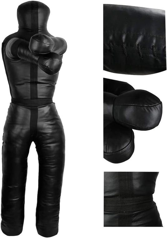 Aoneky 1,8M Hollow Wrestling Dummy, Gewicht tot 65KG - Bokszak voor Sanda Muay Thai MMA Judo Martial Arts Wrestling Training Jiu-Jitsu (Niet gevuld) - happygetfit.com