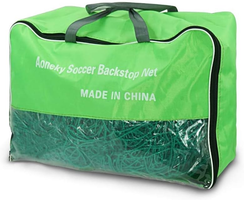 Laad afbeelding in Galerijviewer, Aoneky Voetbal backstop, 10 voet hoog, sport praktijk barrière, voetbal bal raken netten, heavy duty insluiting net (4,6 x 6,1 m) - happygetfit.com
