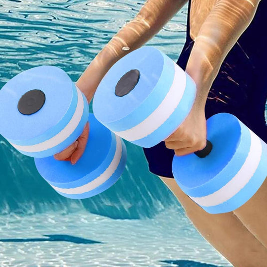 Aqua dumbbells set van 2 voor wateraerobics - happygetfit.com