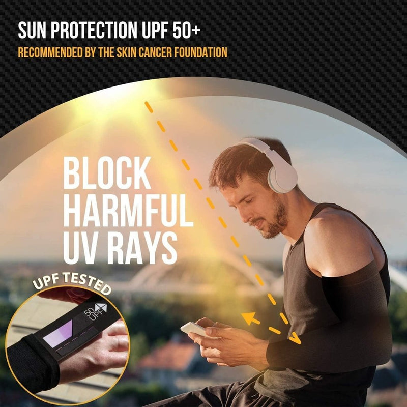Laad afbeelding in Galerijviewer, Armmanchetten Mouw Arm Anti-UV Bescherming UPF 50+ Armgreep Ademend Manchetten voor Mannen Vrouwen voor Fietsen Koeling Rijden Sport - happygetfit.com
