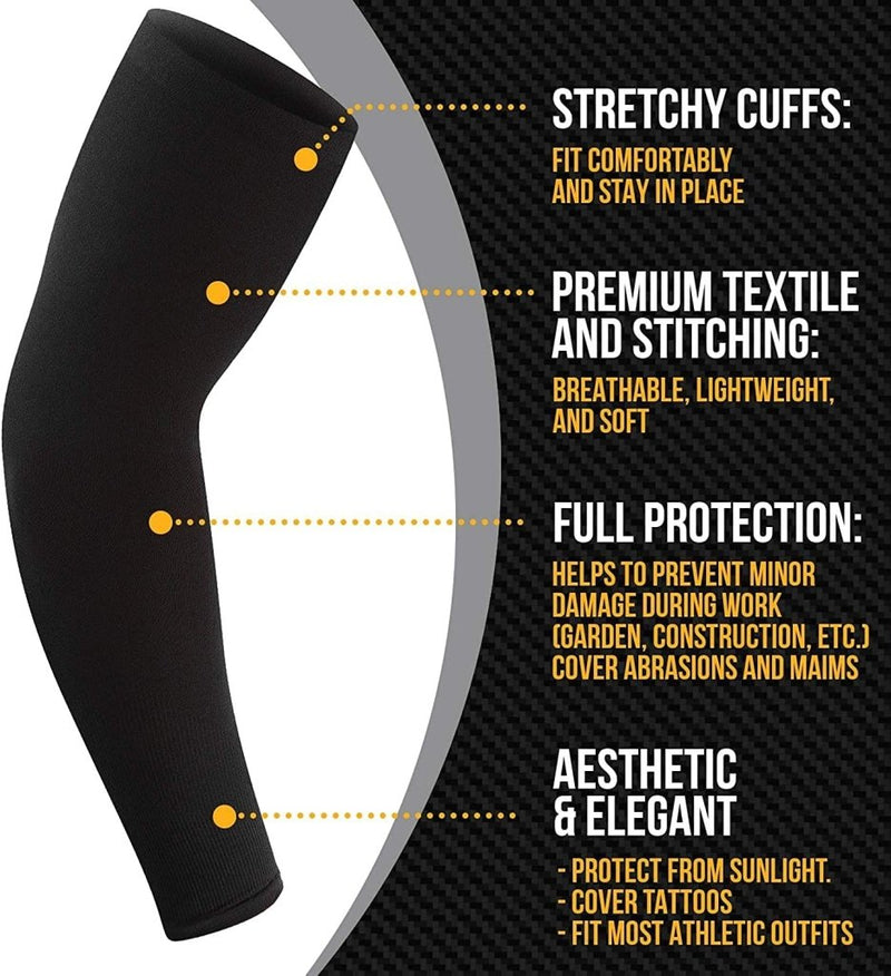 Laad afbeelding in Galerijviewer, Armmanchetten Mouw Arm Anti-UV Bescherming UPF 50+ Armgreep Ademend Manchetten voor Mannen Vrouwen voor Fietsen Koeling Rijden Sport - happygetfit.com
