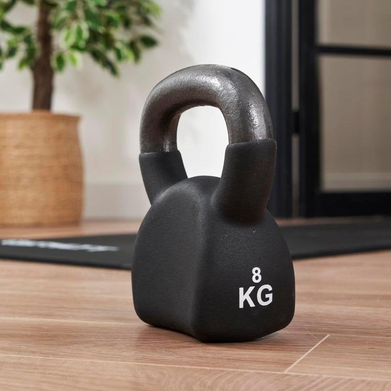 Laad afbeelding in Galerijviewer, Athlyt - Neopreen gietijzeren kettlebell, zwart - happygetfit.com
