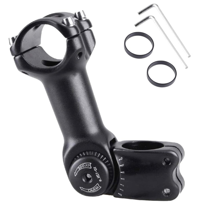Laad afbeelding in Galerijviewer, Azarxis 25.4mm 31.8mm Stem 70mm 80mm 90mm 110mm 120mm 130mm 17 35 45 60 Degree Adjustable Bike Stem Mountain Bike Stem Short Handlebar Stem for Bicycle, Road Bike, MTB, BMX, Cycling - happygetfit.com

