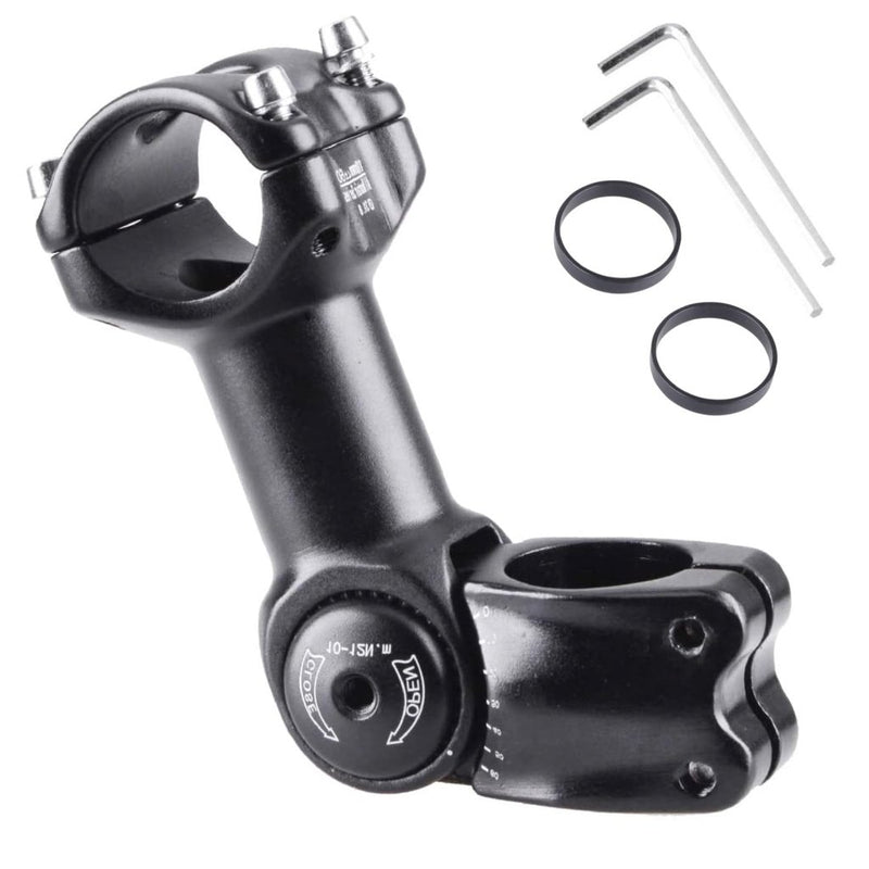 Laad afbeelding in Galerijviewer, Azarxis 25.4mm 31.8mm Stem 70mm 80mm 90mm 110mm 120mm 130mm 17 35 45 60 Degree Adjustable Bike Stem Mountain Bike Stem Short Handlebar Stem for Bicycle, Road Bike, MTB, BMX, Cycling - happygetfit.com
