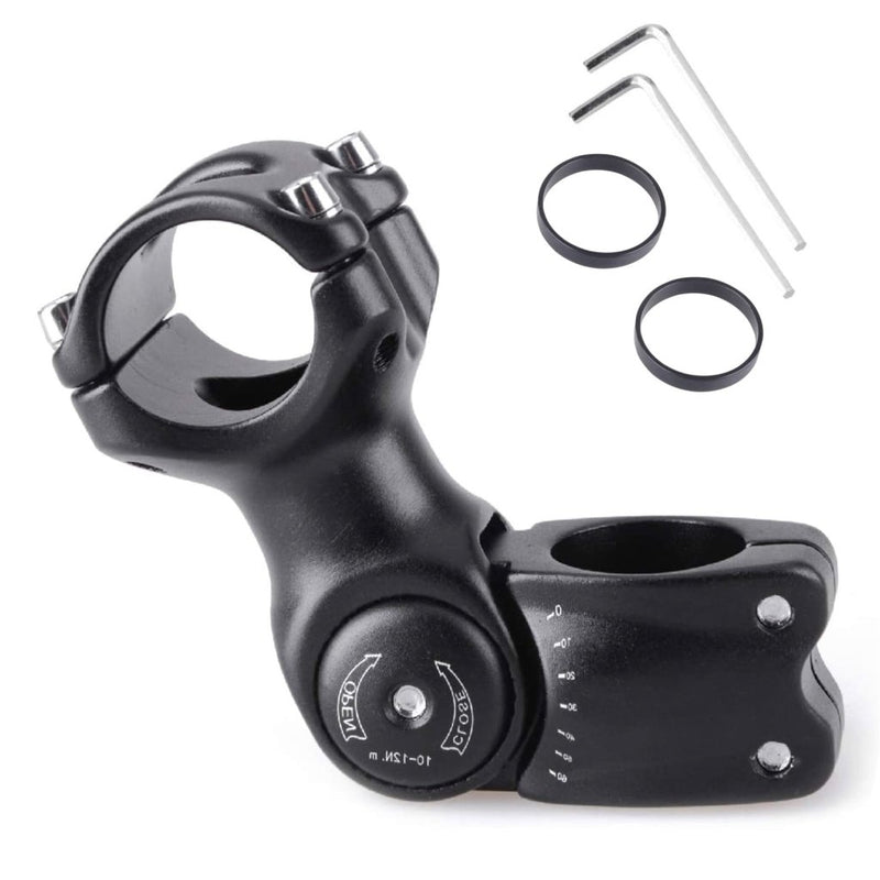 Laad afbeelding in Galerijviewer, Azarxis 25.4mm 31.8mm Stem 70mm 80mm 90mm 110mm 120mm 130mm 17 35 45 60 Degree Adjustable Bike Stem Mountain Bike Stem Short Handlebar Stem for Bicycle, Road Bike, MTB, BMX, Cycling - happygetfit.com
