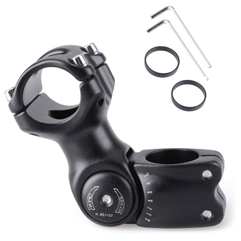 Laad afbeelding in Galerijviewer, Azarxis 25.4mm 31.8mm Stem 70mm 80mm 90mm 110mm 120mm 130mm 17 35 45 60 Degree Adjustable Bike Stem Mountain Bike Stem Short Handlebar Stem for Bicycle, Road Bike, MTB, BMX, Cycling - happygetfit.com
