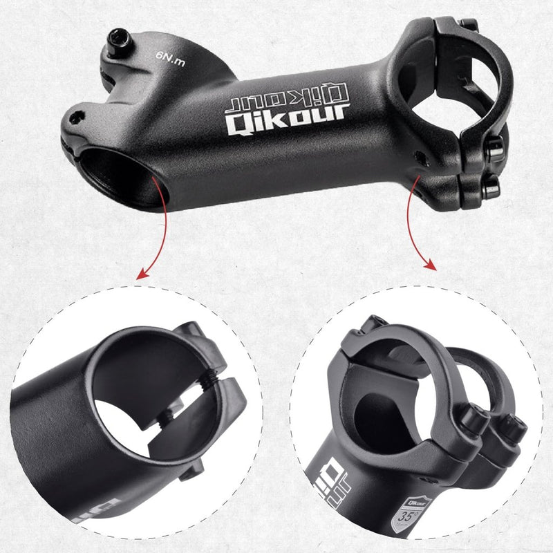 Laad afbeelding in Galerijviewer, Azarxis 25.4mm 31.8mm Stem 70mm 80mm 90mm 110mm 120mm 130mm 17 35 45 60 Degree Adjustable Bike Stem Mountain Bike Stem Short Handlebar Stem for Bicycle, Road Bike, MTB, BMX, Cycling - happygetfit.com
